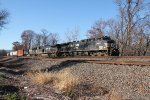 NS 4443 leads train 12G East